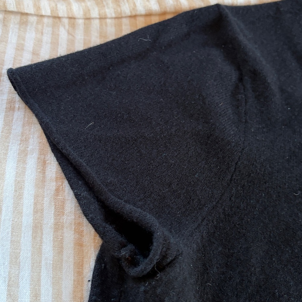 J. Crew Cashmere relaxed t shirt size L black - Picture 5 of 8